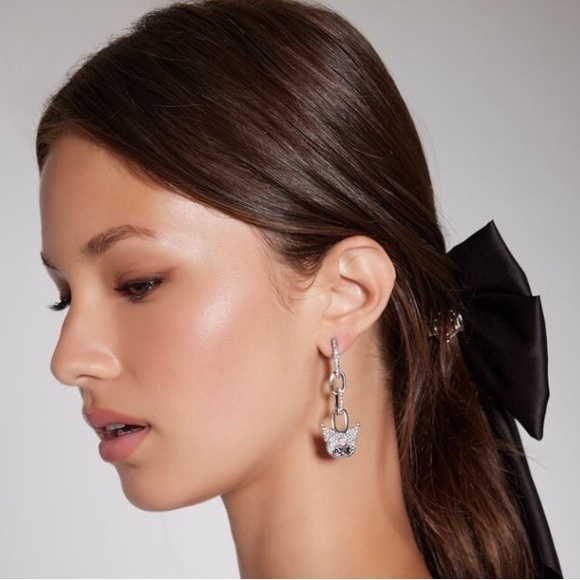 🎀 Hello Kitty Kuromi Rhinestone Drop Earrings 🎀 - Picture 2 of 2